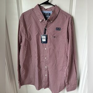 Chaps stretch, easy care long sleeve button-down. Brand new with tags.